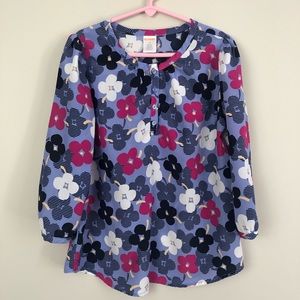 Gymboree Floral Top - Size 10